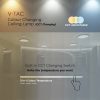 V-TAC 36W csillagos, mennyezeti LED lámpa, o50 cm, változtatható szinhőmérséklettel - SKU 217608