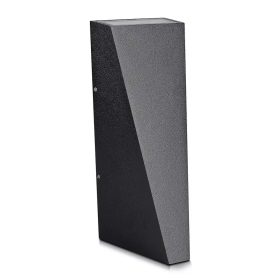   V-TAC 4W kültéri, fekete, fali LED lámpa természetes fehér - SKU 218298
