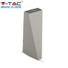 V-TAC 4W kültéri, szürke, fali LED lámpa meleg fehér - SKU 218299