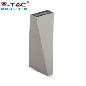   V-TAC 4W kültéri, szürke, fali LED lámpa meleg fehér - SKU 218299