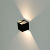 V-TAC 11W kültéri, fekete, szögletes, fali LED lámpa természetes fehér, 120 Lm/W - SKU 218530