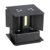 V-TAC 11W kültéri, fekete, szögletes, fali LED lámpa természetes fehér, 120 Lm/W - SKU 218530