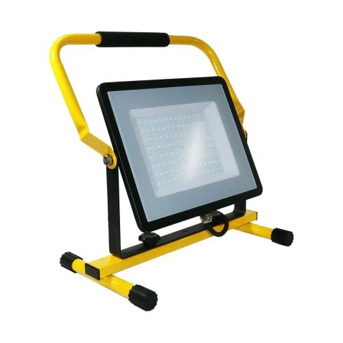 V-TAC 100W / 230V hordozható reflekor állvánnyal, természetes fehér, 3 méter kábellel - SKU 2120124