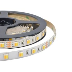   V-TAC 24V CCT, változtatható színhőmérsékletű IP20 LED szalag, SMD 2835, 120 LED/m - SKU 2897