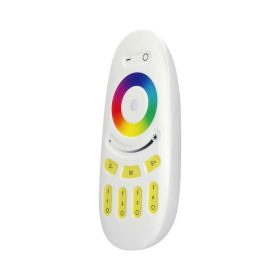   V-TAC RGB+W 4 zónás rádiófrekvenciás LED szalag érintőgombos távirányító, fehér - SKU 2923