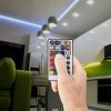 V-TAC RGB + CCT LED szalag vezérlő távirányítóval 12/24V - SKU 2899