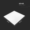 V-TAC PRO LED panel természetes fehér 29W 60 x 60cm, 120 Lm/W - SKU 20419