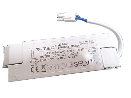 V-TAC nem dimmelhető tápegység 40W LED panelekhez - SKU 11352