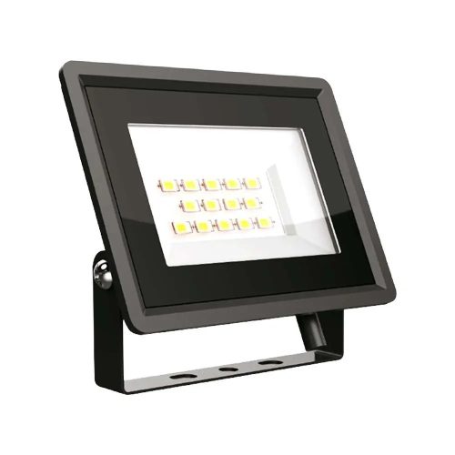 V-TAC F-széria mini LED reflektor 10W meleg fehér, fekete házzal - SKU 6727