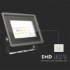 V-TAC F-széria mini LED reflektor 10W meleg fehér, fekete házzal - SKU 6727