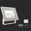 V-TAC F-széria mini LED reflektor 10W meleg fehér, fehér házzal - SKU 6730