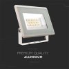 V-TAC F-széria mini LED reflektor 10W meleg fehér, fehér házzal - SKU 6730