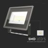 V-TAC F-széria LED reflektor 20W meleg fehér, fekete házzal - SKU 6737