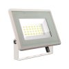 V-TAC F-széria LED reflektor 20W meleg fehér, fehér házzal - SKU 6740