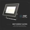 V-TAC F-széria LED reflektor 50W természetes fehér, fekete házzal - SKU 6750