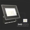 V-TAC F-széria LED reflektor 50W hideg fehér, fekete házzal - SKU 6751