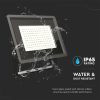 V-TAC F-széria LED reflektor 100W hideg fehér, fekete házzal - SKU 6723