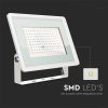 V-TAC F-széria LED reflektor 100W meleg fehér, fehér házzal - SKU 6724