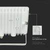 V-TAC F-széria LED reflektor 100W meleg fehér, fehér házzal - SKU 6724