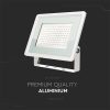 V-TAC F-széria LED reflektor 100W meleg fehér, fehér házzal - SKU 6724