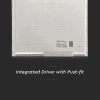 V-TAC süllyeszthető LED panel természetes fehér 36W 60 x 60cm, 120 Lm/W, Back-Lit - SKU 216706
