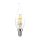 V-TAC 4W E14 meleg fehér filament C35 LED gyertyaláng égő - SKU 214302