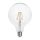 V-TAC 10W E27 hideg fehér filament G125 LED égő - SKU 214424