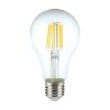 V-TAC 10W E27 hideg fehér filament A60 LED égő - SKU 214412