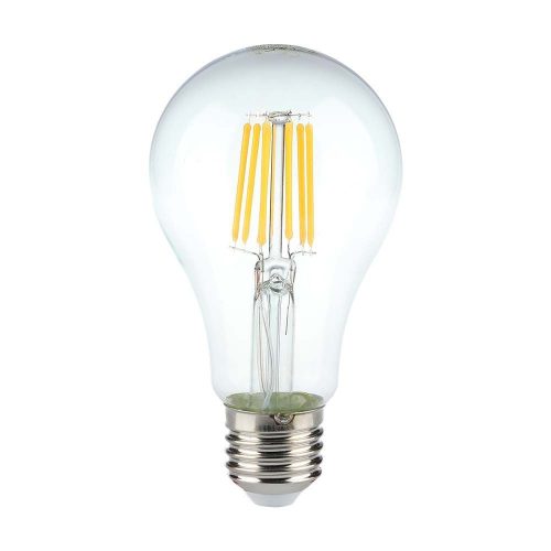V-TAC 10W E27 hideg fehér filament A60 LED égő - SKU 214412