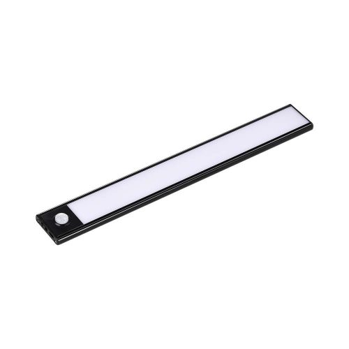 V-TAC 2W, 2in1 akkumulátoros LED bútorvilágítás, természetes fehér, fekete házzal, 40 cm - SKU 2963