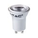 V-TAC kisfejű GU10 LED spot égő 2W hideg fehér 38°, o35mm széles - SKU 21871