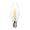 V-TAC 4W E14 meleg fehér dimmelhető filament C35 LED csavart gyertya égő - SKU 214367