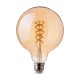 V-TAC 4.8W borostyán E27 spirál filament, G95 LED égő, 1800K - SKU 217217