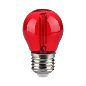V-TAC 2W E27 piros filament G45 LED égő - SKU 217413