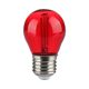 V-TAC 2W E27 piros filament G45 LED égő - SKU 217413