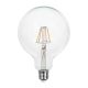 V-TAC 12W E27 meleg fehér filament G125 LED égő, 125 Lm/W - SKU 217453