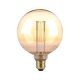 V-TAC Vintage 4W borostyán E27 ART filament G125 LED égő, 1800K - SKU 217475