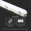 V-TAC LED lámpa 150cm 48W IP65 természetes fehér, fehér fedlap, 120 Lm/W (M-széria) - SKU 2120215