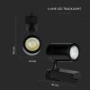 V-TAC LED 10°-os sínes spotlámpa, mozgatható fejjel, 35W természetes fehér - SKU 211286