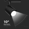 V-TAC LED 10°-os sínes spotlámpa, mozgatható fejjel, 35W természetes fehér - SKU 211286