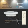V-TAC 20W mennyezeti designer LED lámpa, változtatható színhőmérséklettel, 105 Lm/W - SKU 213966
