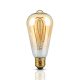 V-TAC 4.8W borostyán E27 filament ST64 LED égő, 1800K - SKU 217220
