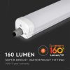 V-TAC armatúra, LED lámpa 150cm 32W IP65 hideg fehér, 160 Lm/W (GX-széria) - SKU 216484