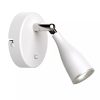 V-TAC egyfejű 4.5W beltéri fehér fali LED lámpa, kapcsolóval, természetes fehér 90 Lm/W - SKU 218677