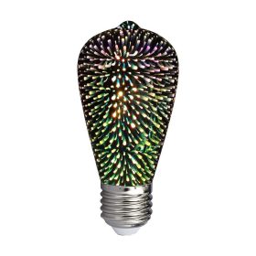   V-TAC 3W E27 3D hatású filament ST64 LED égő - SKU 212705