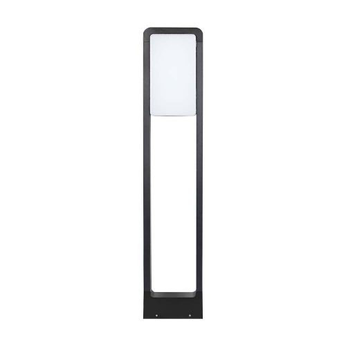V-TAC 10W kültéri LED lámpa oszlop 80 cm, természetes fehér, fekete házzal - SKU 2120114