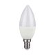 V-TAC 4.8W E14 RGB+ Természetes fehér C37 gyertya LED égő, 24 gombos távirányítóval  - SKU 2929