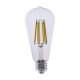 V-TAC 4W E27 meleg fehér filament ST64 LED égő, 210 Lm/W - SKU 2996
