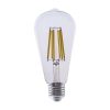V-TAC 4W E27 természetes fehér filament ST64 LED égő, 210 Lm/W - SKU 2997