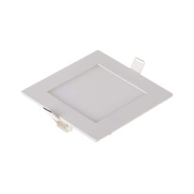   V-TAC süllyeszthető szögletes fémházas LED panel 6W hideg fehér - SKU 214865